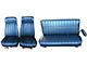 Chevy Blazer Or GMC Jimmy, Front Bucket & Rear Bench Seat Upholstery Cover Set, Vinyl With Velour Inserts, 1977-1987