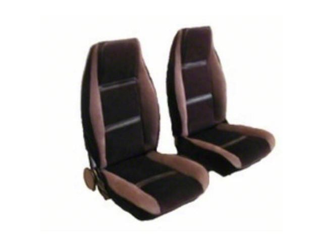 Chevy S10 Blazer Seat Cover Set, 2 Door, Velour, With Carpet OnBack Of Fold-Down Rear Seats, 1982-1993
