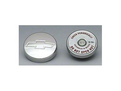 Chevy Bowtie Aluminum Radiator Cap, 1955-1957