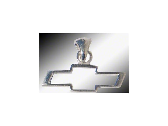 Chevy Bowtie Open Pendant -Sterling Silver