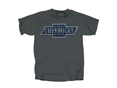 Chevy Bowtie T-Shirt, Dark Gray, Distressed