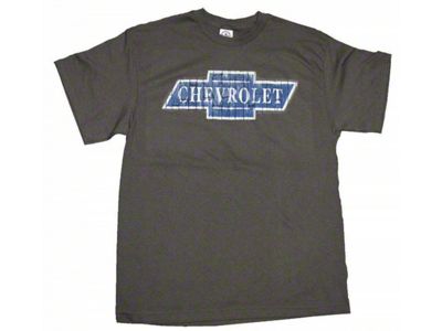 Chevy Bowtie T-Shirt, Dark Gray, Distressed