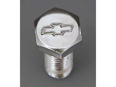 Chevy Bowtie Timing Chain Cover Bolt Set, Small Block, Chrome, 1955-1957