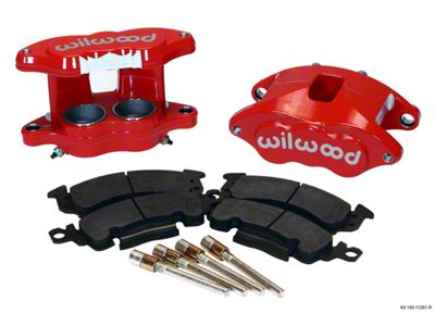 Chevy Brake Calipers, Wilwood, Dual Piston Aluminum, Disc, Front, 1955-1957