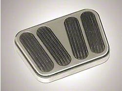 Brake/Clutch Pedal Cover, Lokar, w/Rubber Insert (55-57 Chevy Bel Air; 55-57 Chevy 150; 55-57 Chevy 210; 55-57 Chevy Nomad)