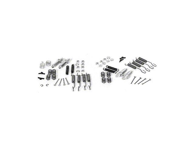 Chevy Brake Hardware Kit, Front And Rear, 1951-1954