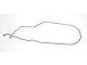 Chevy Brake Line, Front To Rear, With Single Exhaust, Stainless Steel, 1955