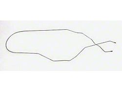 Chevy Brake Line, Long, Front To Rear, With Single Exhaust,1956-1957