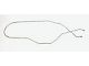 Chevy Brake Line, Long, Front To Rear, With Single Exhaust,1956-1957