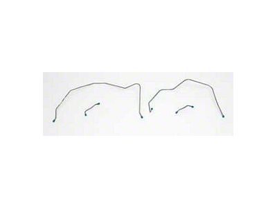 Chevy Brake Line Set, Front, For Cars With Treadle-Vac Power Brakes, 1956-1957