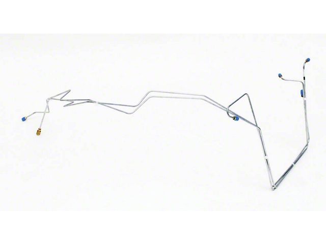 Chevy Brake Lines, Prebent, Front, Use With Power Brakes & GM Style Proportioning Valve, 1956-1957
