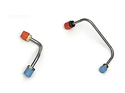 Chevy Brake Lines, Prebent, Front, Use With Power 4-Wheel Disc Brakes & GM Style Proportioning Valve, 1955-1957