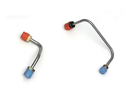 Chevy Brake Lines, Prebent, Front, Use With Power 4-Wheel Disc Brakes & GM Style Proportioning Valve, 1955-1957