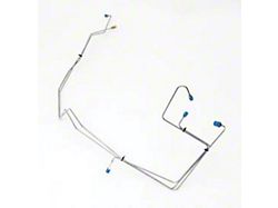 Brake Lines, Prebent, Front, Stainless Steel, Use With Non-Power Brakes & GM Style Proportioning Valve (56-57 Chevy Bel Air; 56-57 Chevy 150; 56-57 Chevy 210; 56-57 Chevy Nomad)