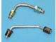 Chevy Brake Lines, Prebent, Front, Stainless Steel, Use With Power Brakes & GM Style Proportioning Valve, 1955-1957