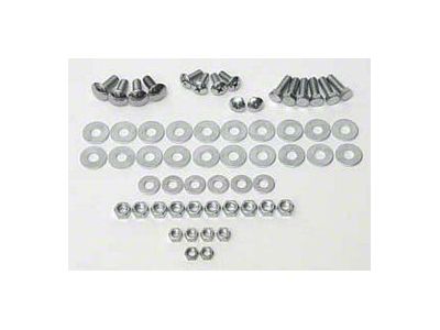 Chevy Bumper Hardware Kit, Front, Driver Quality, 1955-1956