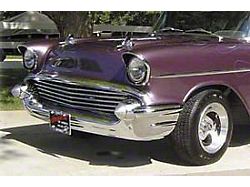 OPR Chevy Bumper Tips, Billet Aluminum, Satin Finish, 1957