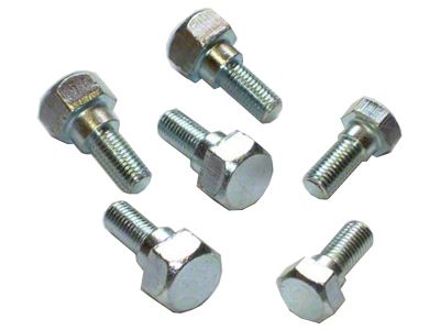 Chevy Button Hood Hinge Bolt Kit, Polished, 1955-1956