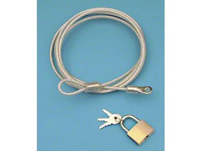 Chevy Car Cover Lock & Cable, 1955-1957