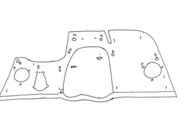 Chevy Car Insulation, QuietRide, Firewall Insulation, 1951-1952