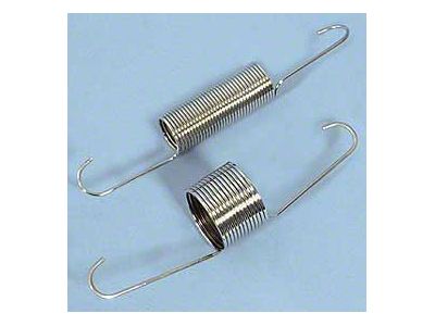 Chevy Carburetor Return Springs, Chrome, 1955-1957