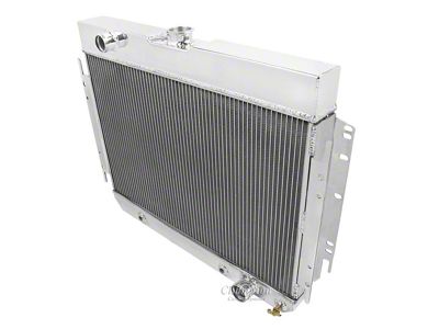 Chevy Champion Aluminum Radiator, Four Row, Bracket Mount, 1963-1968