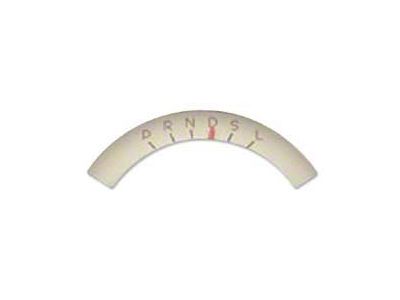 Classic Instruments Chevy Classic Instruments Shifter Indicator, Turbo Hydra-Matic 350, 400 Automatic Transmission, Tan, With Red Needle & Brown Letters, 1955-1956