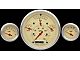 Chevy Classic Instruments Update Gauge Kit, With Tan Faces & Brown Numbers, Orange Original Type Needles, 1957