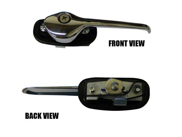Chevy Convertible Top Latch Handle Hold Down Assembly, Left, 1955-1957 (Bel Air Convertible)