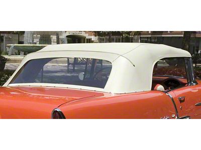 Chevy Convertible Top, With Correct Stitching, Beige, 1955-1957
