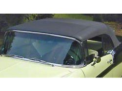 Chevy Convertible Top, With Correct Stitching, Black, 1955-1957