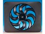 Chevy Cooling Fan Kit, Electric, Universal, Single, 3300 CFM, Black Magic X-Treme, Flex-a-lite, 1955-1957