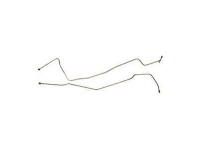 Chevy Transmission Cooling Lines, Turbo Hydra-Matic 200, 350, 400 TH200, 350, 400 , Automatic, For Cars With Small Block Engine, & Radiator In 6 Cylinder Position, OE Steel, 1955-1957