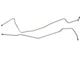 Transmission Cooling Lines, Turbo Hydra-Matic 200, 350, 400 TH200, 350, 400, Automatic, For Cars With Small Block Engine, & Radiator In 6 Cylinder Position, Stainless Steel (55-57 Chevy Bel Air; 55-57 Chevy 150; 55-57 Chevy 210; 55-57 Chevy Nomad)