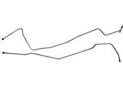 Chevy Transmission Cooling Lines, Turbo Hydra-Matic 200, 350, 400 TH200, 350, 400 , Automatic, For Cars With Small Block Engine, & Radiator In 6 Cylinder Position, Stainless Steel, 1955-1957