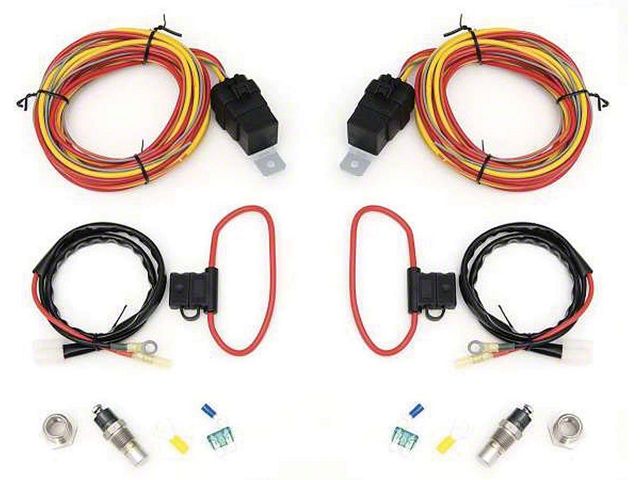 Chevy Cross-Flow Fan Relay & Wiring Kit, Griffin, 1955-1957