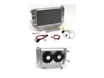 Chevy Cross-Flow Radiator Kit, Aluminum, Griffin, LS1, LS2,LS3 & LS6, 1955-1957