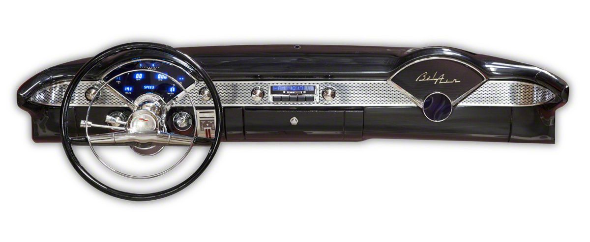 Custom Autosound 1955 chevy ベルエア　インパラ Custom Autosound Ecklers USA-740 Series Radio with Bluetooth CAM