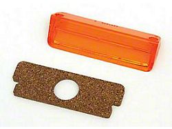 Chevy Custom License Plate Lens, Amber, 1957