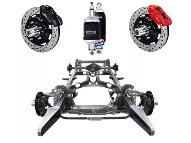 Chevy Custom Modern Chassis, Ridetech ShockWave & 12 Wilwood Brake Upgrade, 1955-1957