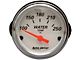 Chevy Custom Water Temperature Gauge, White Face, With Black Numbers & Orange Needle, AutoMeter, 1955-1957