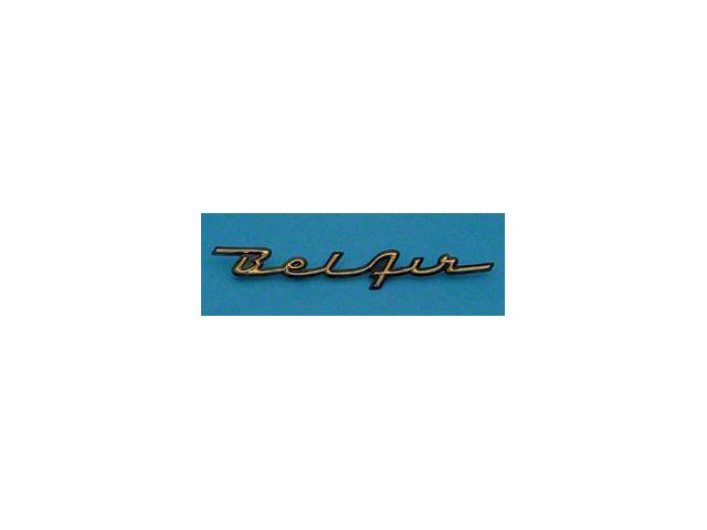 Chevy Dash Script Emblem, Bel Air, 1957