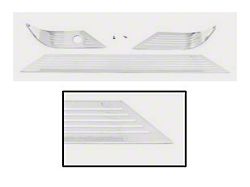 Chevy Dash Trim, Billet Aluminum, Ball Milled, Radio Delete (55-56 Chevy Bel Air; 55-56 Chevy 150; 55-56 Chevy 210; 55-56 Chevy Nomad)