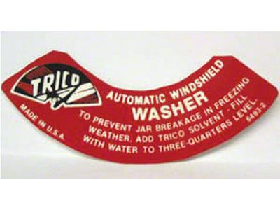 Chevy Decal, Windshield Washer Lid, 1951-1954
