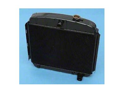 Chevy Desert Cooler Optima Radiator, Copper Core, 6-Cylinder, For Cars With Automatic Transmission, U.S. Radiator, 1955-1956
