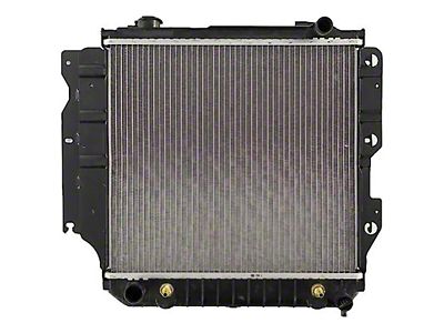 Chevy Desert Cooler Optima Radiator, Copper Core, V8, For Cars With Automatic Transmission, U.S. Radiator, 1955-1957