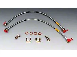 Chevy Disc Brake Hose Set, Front, With Hardware, Stainless Steel, 1955-1957