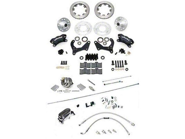 Chevy Disc Brake Kit, Wilwood, Power, Front, With Chrome Booster & Master Cylinder, Complete, 1955