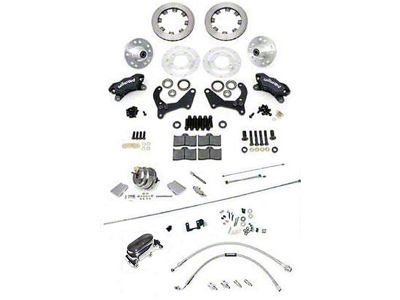 Chevy Disc Brake Kit, Wilwood, Power, Front, With Chrome Booster & Master Cylinder, Complete, 1956-1957