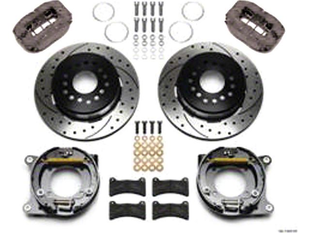 Chevy Disc Brake Kit, With Drilled And Slotted Rotors, Rear, 11, Wilwood, 1955-1957
